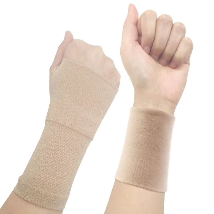 1 Pair Joint Keep Warm Cold Nylon Protection Cover, Specification: S(Bracers Skin Color)