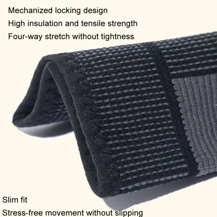 1pair Anti-Slip Compression Straps Keep Warm And Lengthen Knee Pads, Size: M(Warm Green)