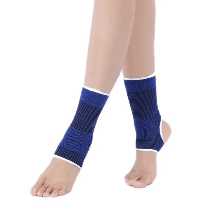 2 PCS Elastic Sports Ankle Support Guards, Size: 19 x 8cm (Royal Blue)