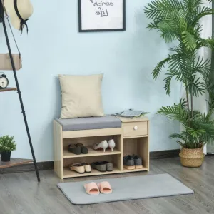 3 Compartment Shoe Storage Rack With Seating