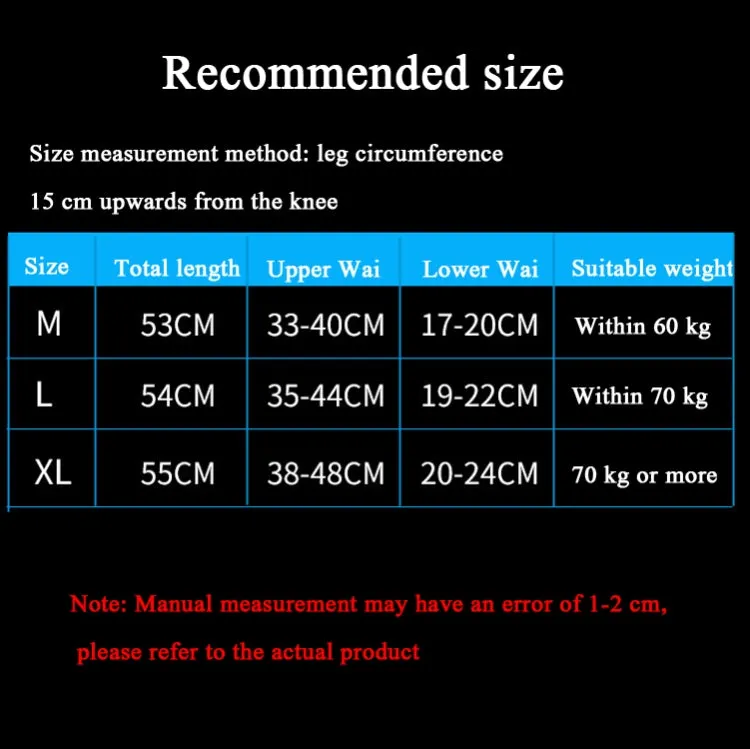 A Pair  Extended Sports Knee Pads Thigh and Calf Cover Outdoor Climbing Football Basketball Riding Protective Gear, Specification: L (Red)