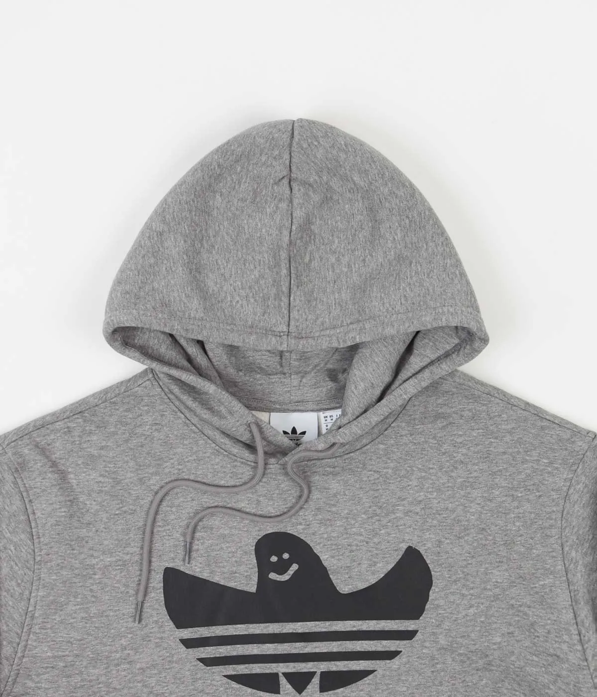 Adidas Shmoofoil Logo Hoodie - Core Heather / Black