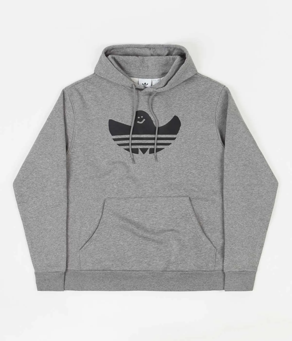 Adidas Shmoofoil Logo Hoodie - Core Heather / Black