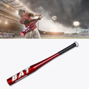 Aluminium Alloy Baseball Bat Of The Bit Softball Bats, Size:25 inch(63-64cm)(Red)