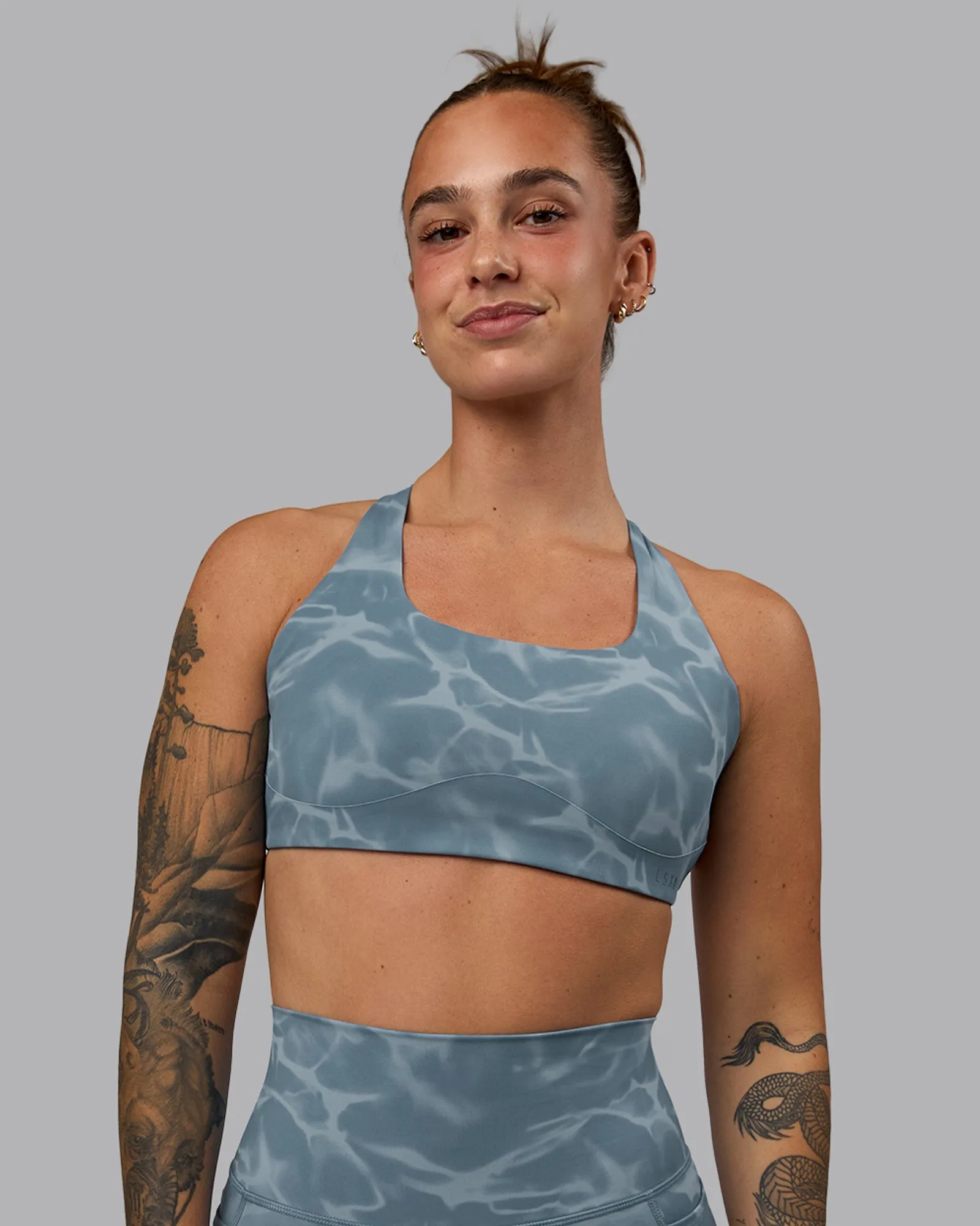 Aspire Sports Bra - Tranquil-Elemental Blue