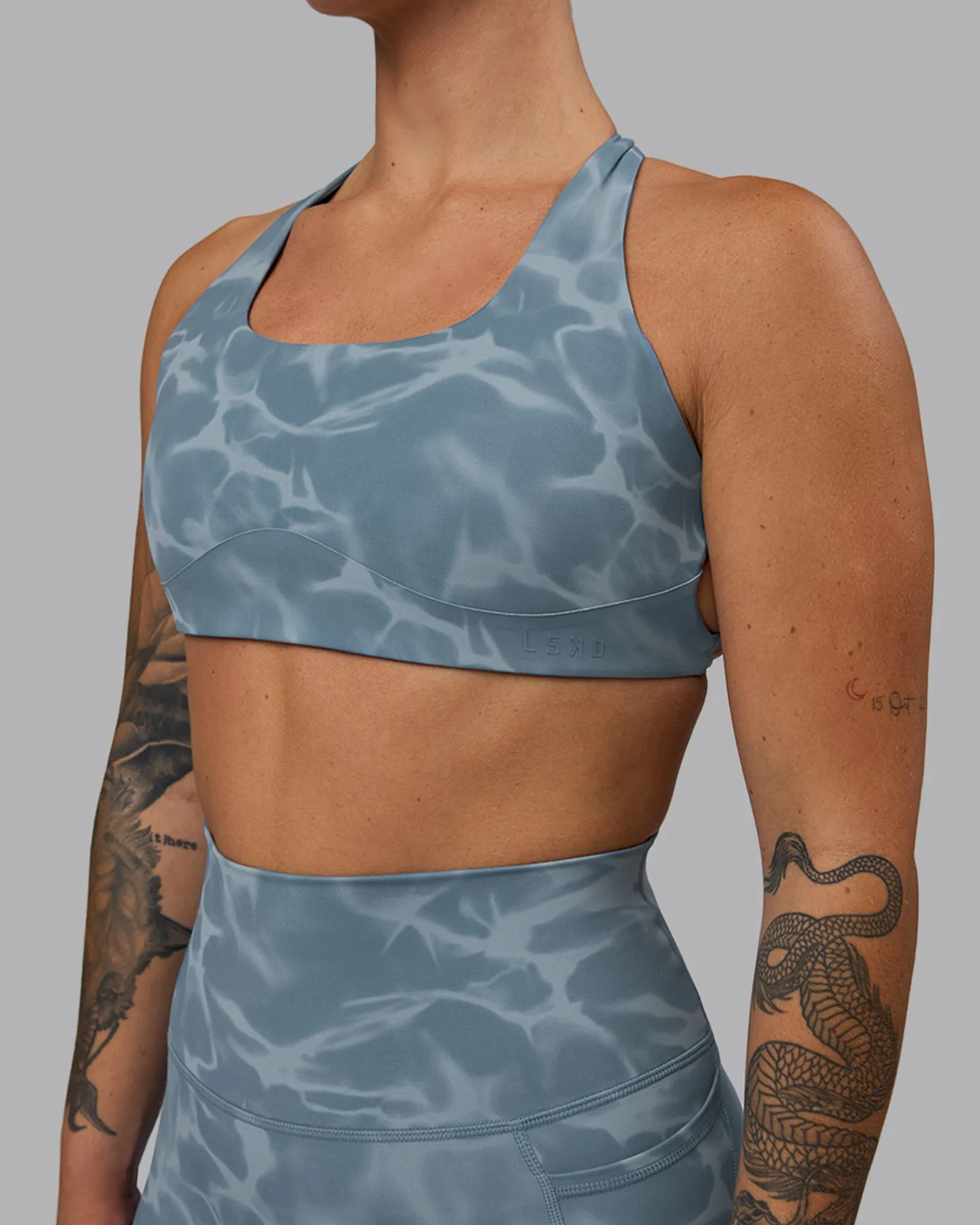 Aspire Sports Bra - Tranquil-Elemental Blue