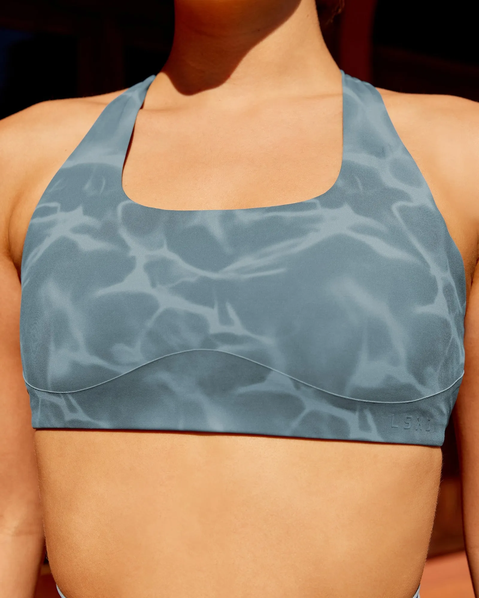 Aspire Sports Bra - Tranquil-Elemental Blue