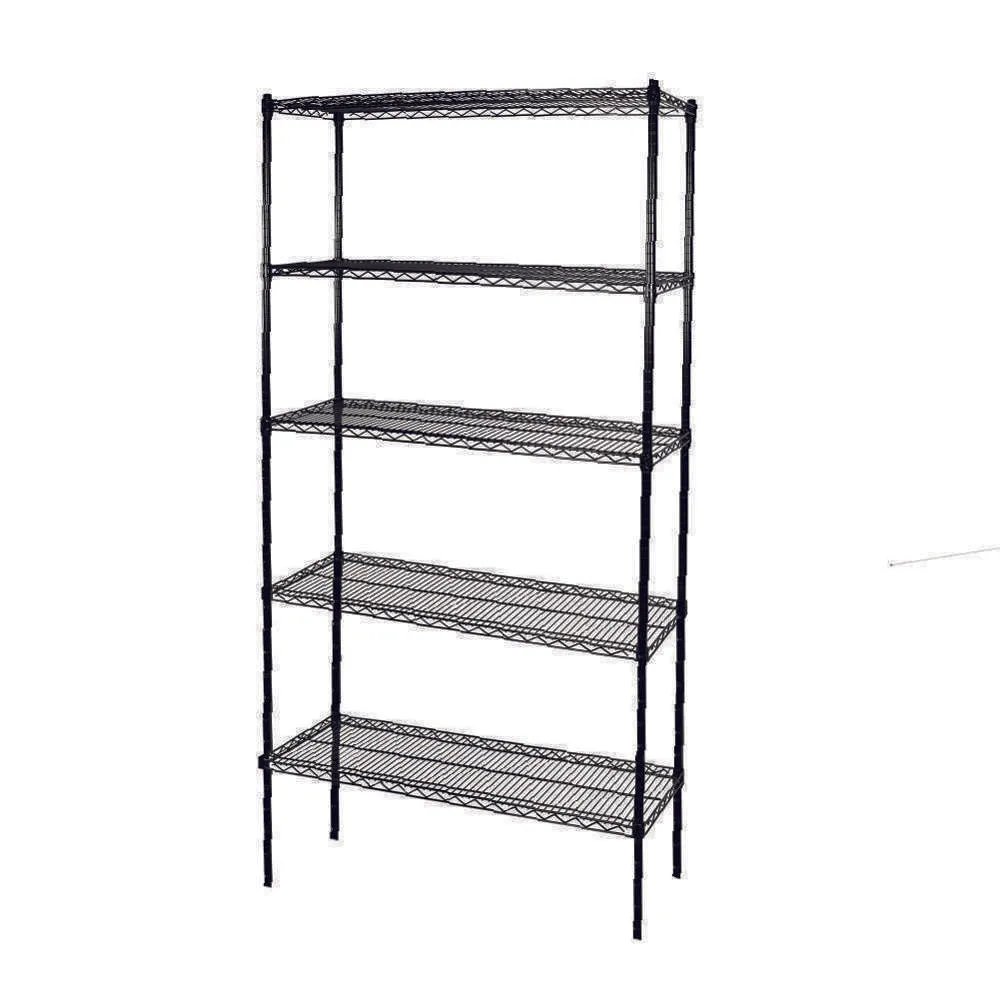 Ava 5 Tier Adjustable Metal Shelving Rack