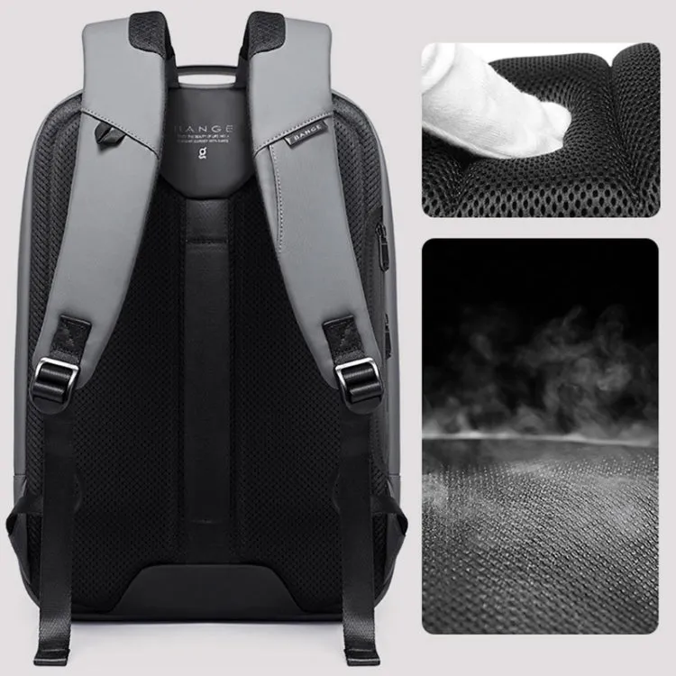 Bange BG-7238 Men Waterproof Anti-theft Backpack with USB Port, Size: 46 x 32 x 14cm(Black)