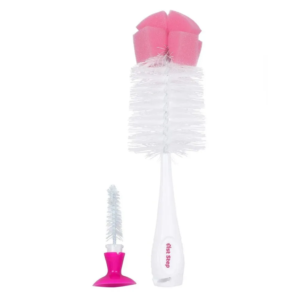 Bottle & Nipple Brush with Suction Base