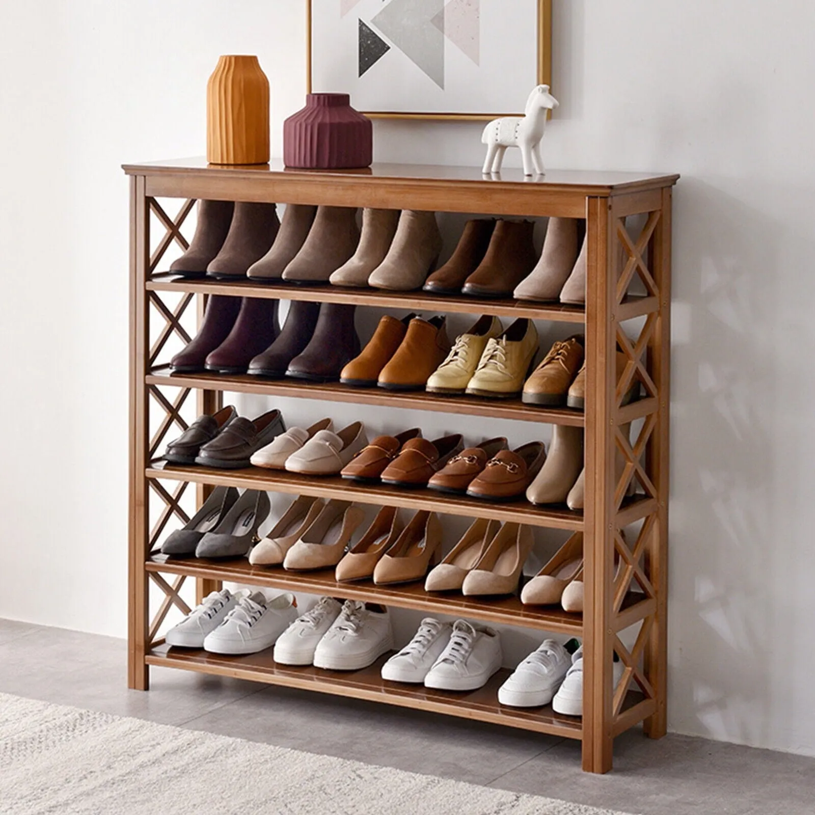 classic 3 Drawer Shoe Storage Metal Cabinet - Wall Mounted Modern Shoe Rack-No-Assembly!