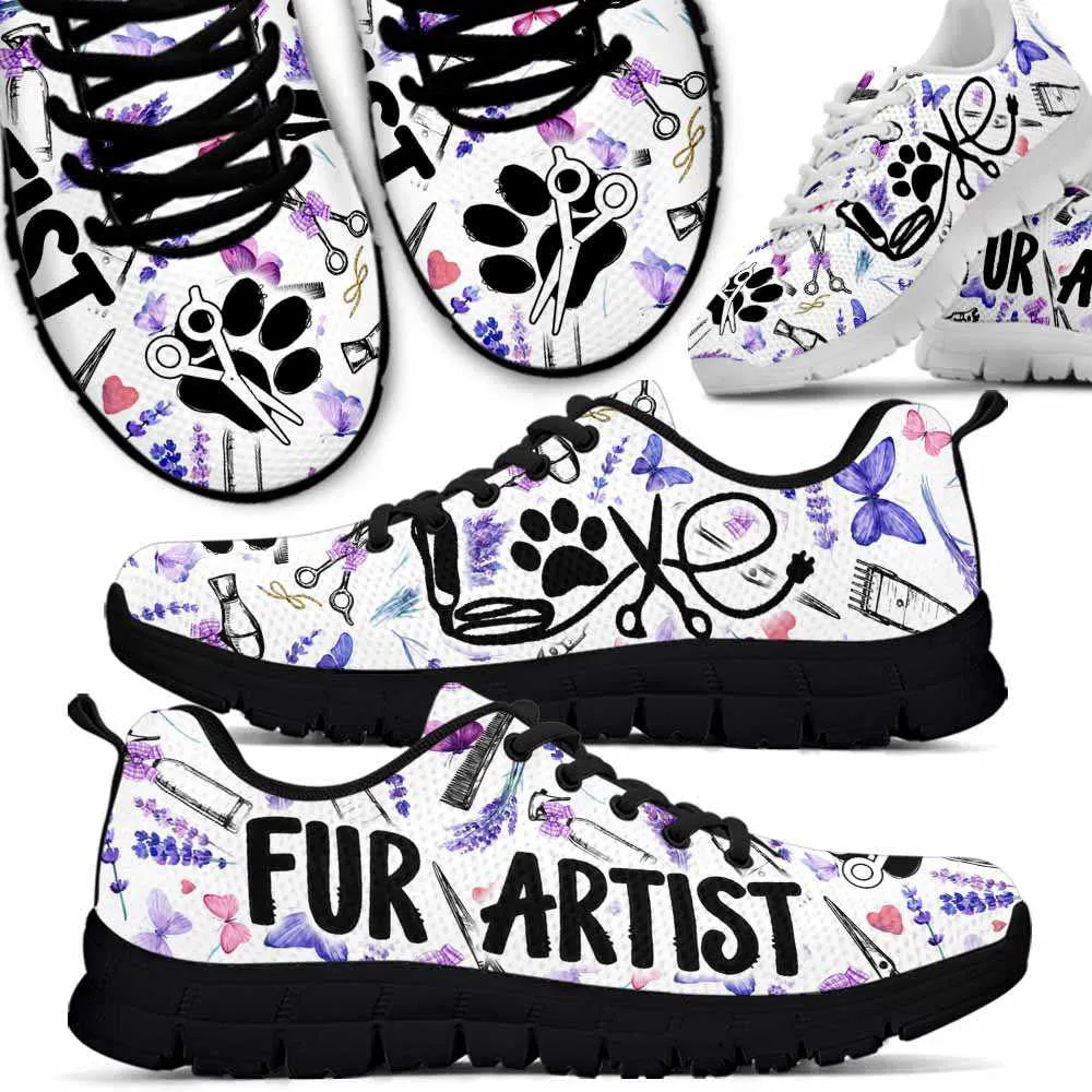 Dog Groomer Sneaker, Dog Groomer Fur Artist Lavender Tools Sneakers Shoes, Best Running Shoes, Unique Gifts For Dog Lovers