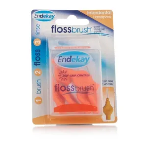 Endekay Flossbrush ORANGE (6 x 0.45mm Brushes)