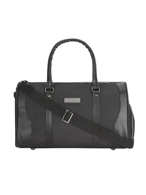 Faux Leather Duffle Bag