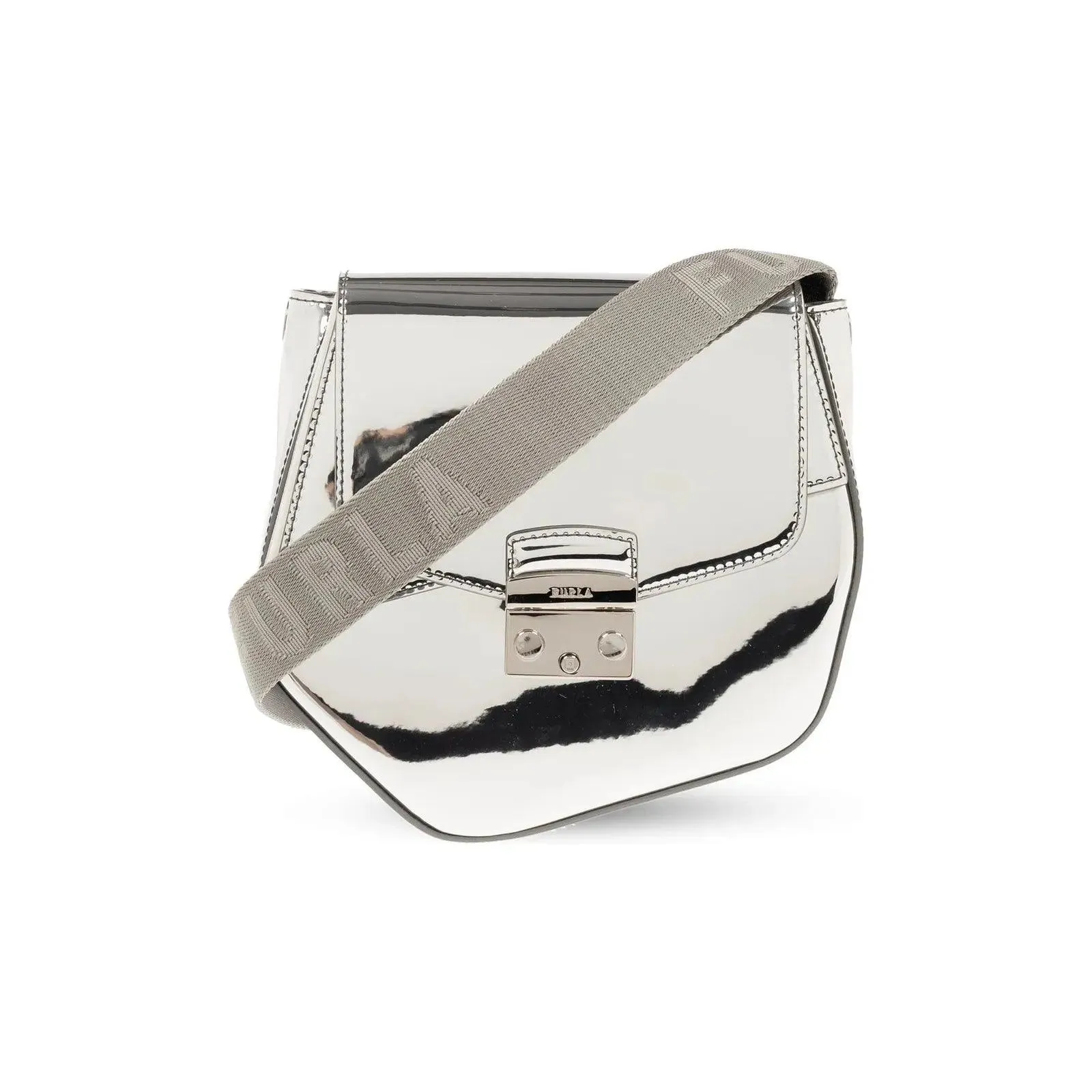 Furla Mini Metropolis Crossbody - Silver