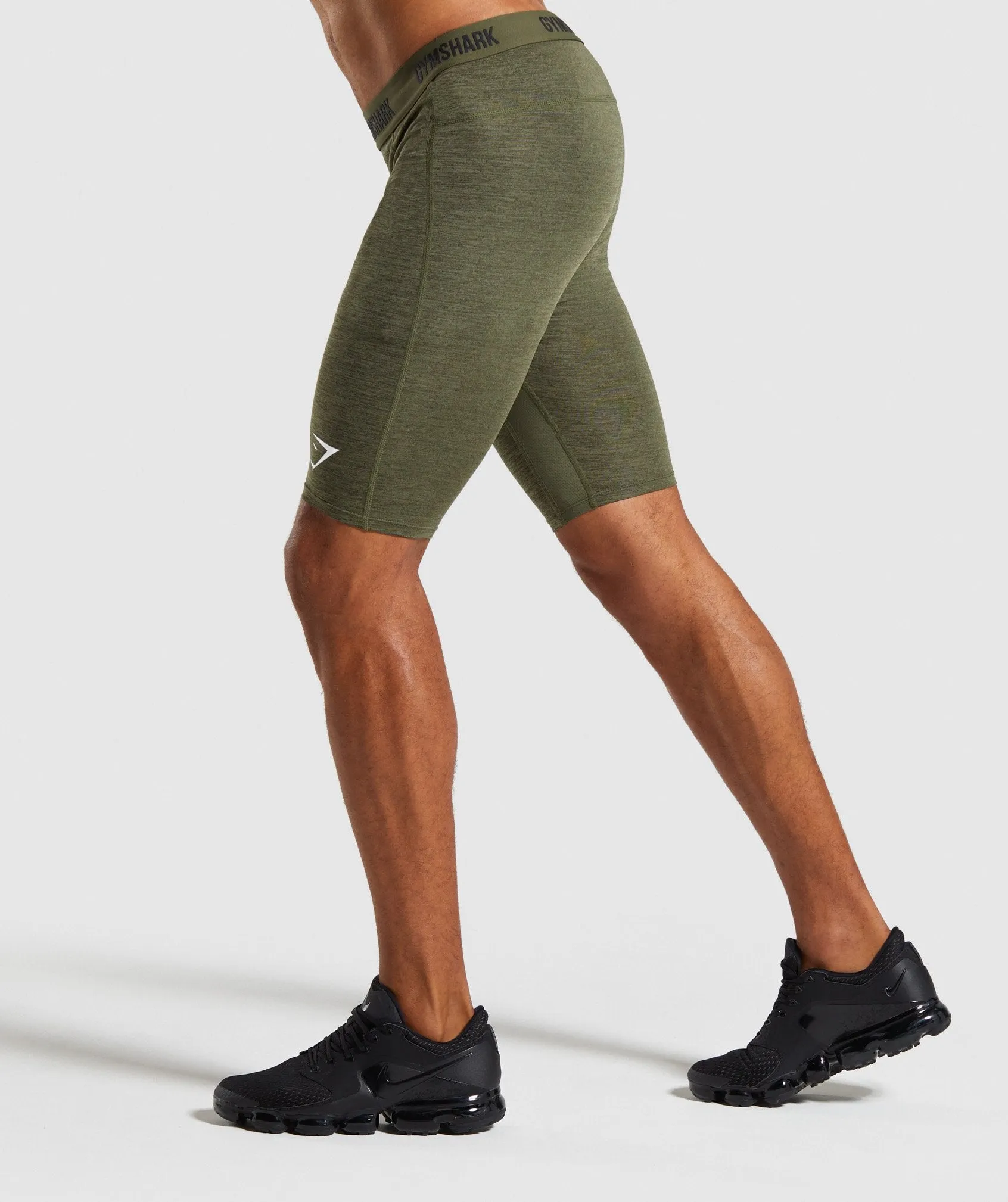 Gymshark Element  Baselayer Shorts - Dark Green Marl