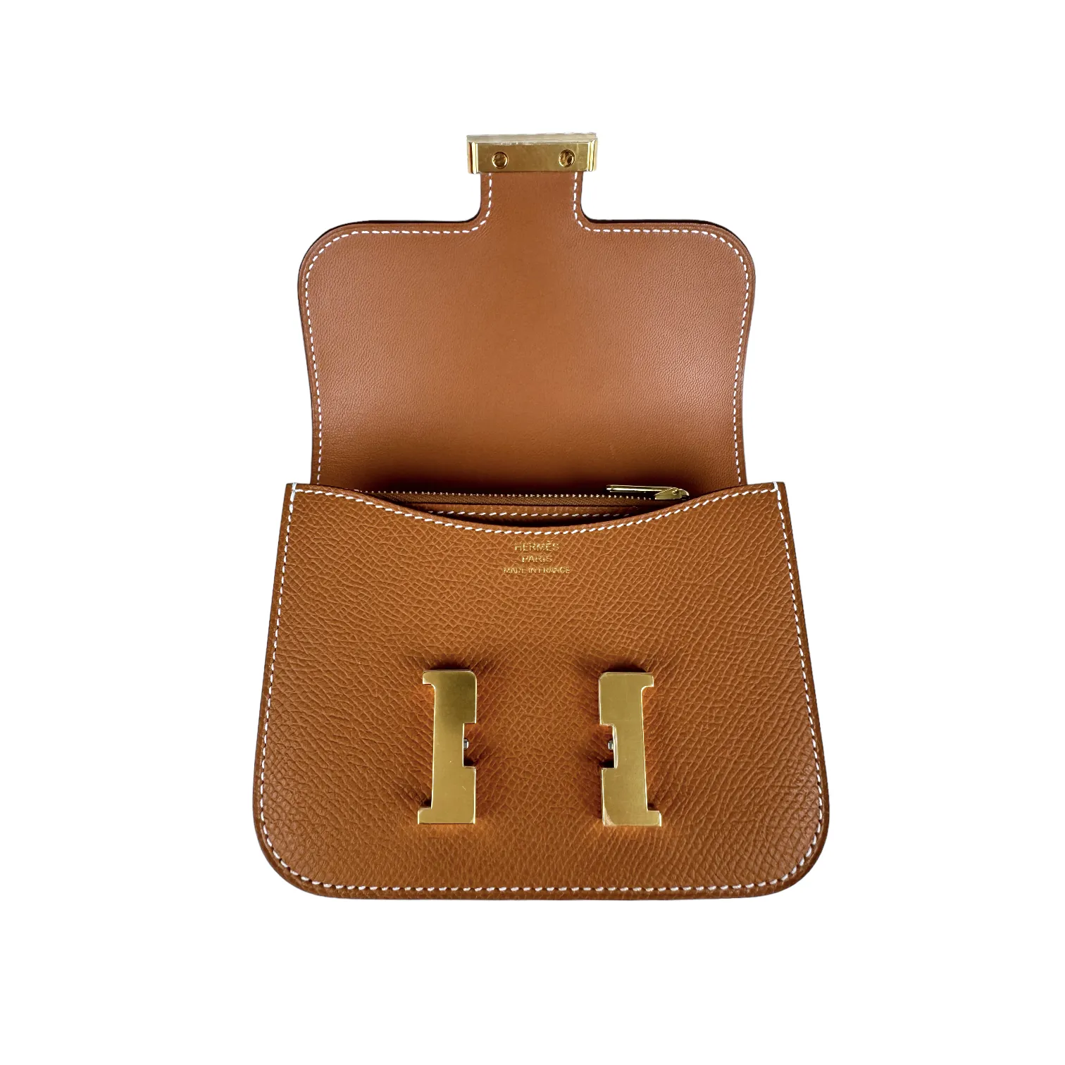 Hermès Constance Slim Compact Gold Epsom