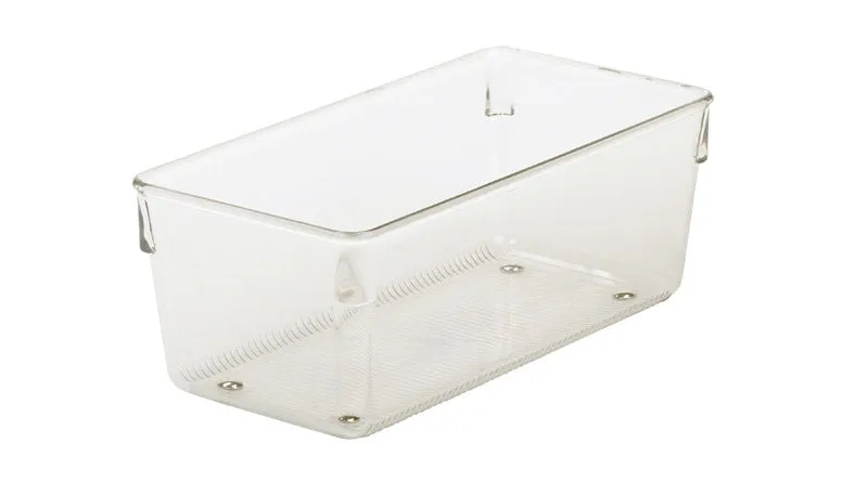 iDesign Linus 3 in. H X 4 in. W X 8 in. D Plastic Drawer Organizer