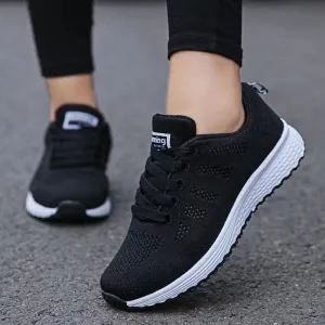 ikearlax Cross-Border New Arrival Sneaker Women's Light Bottom Breathable Student Running Shoes Fly Woven Mesh Casual Men's Sneakers Sneaker