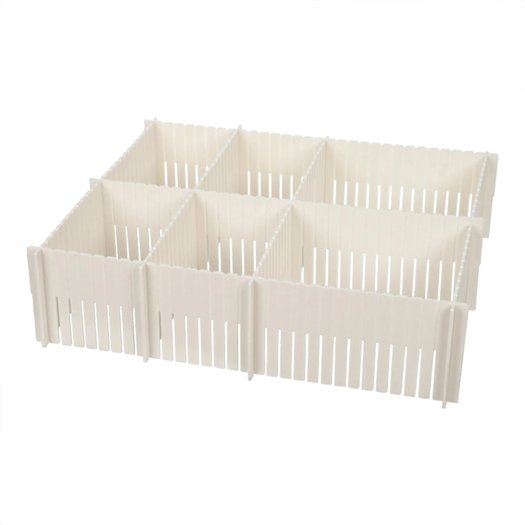 Kuber Industries (Set of 3) Drawer Storage Organizer - Partition for Socks, Belt, Innerwear, Ties, Lingerie & Wardrobe Accessories - White