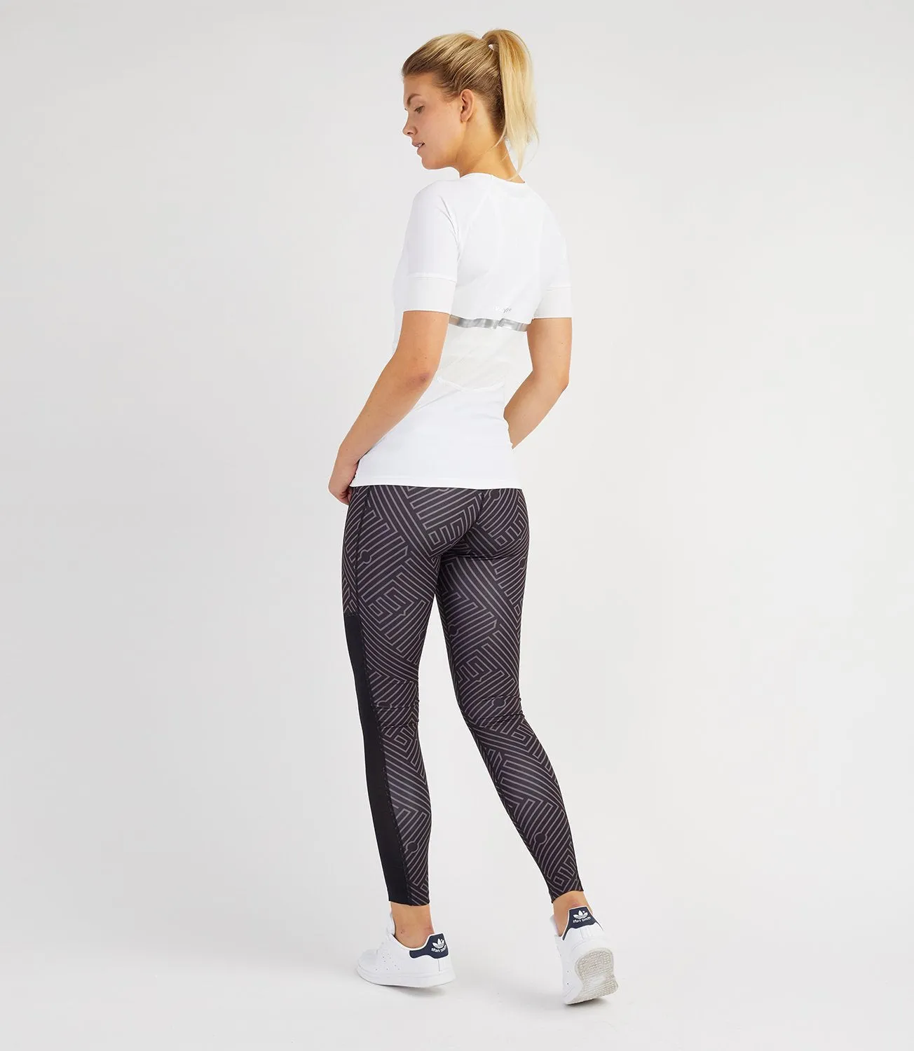 Laura Leggings-Black/Anthracite Print