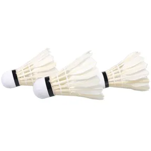 LEIJIAER 290 3pcs/Bucket Durable Duck Feather Badminton Balls(White)