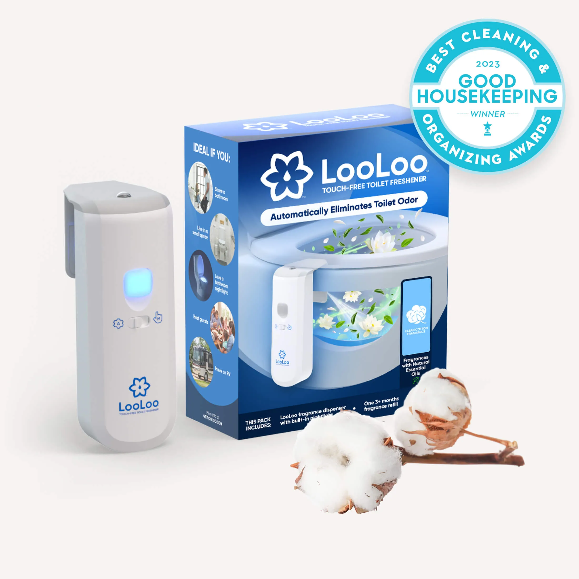 LooLoo 3.0 Touch-Free Toilet Freshener