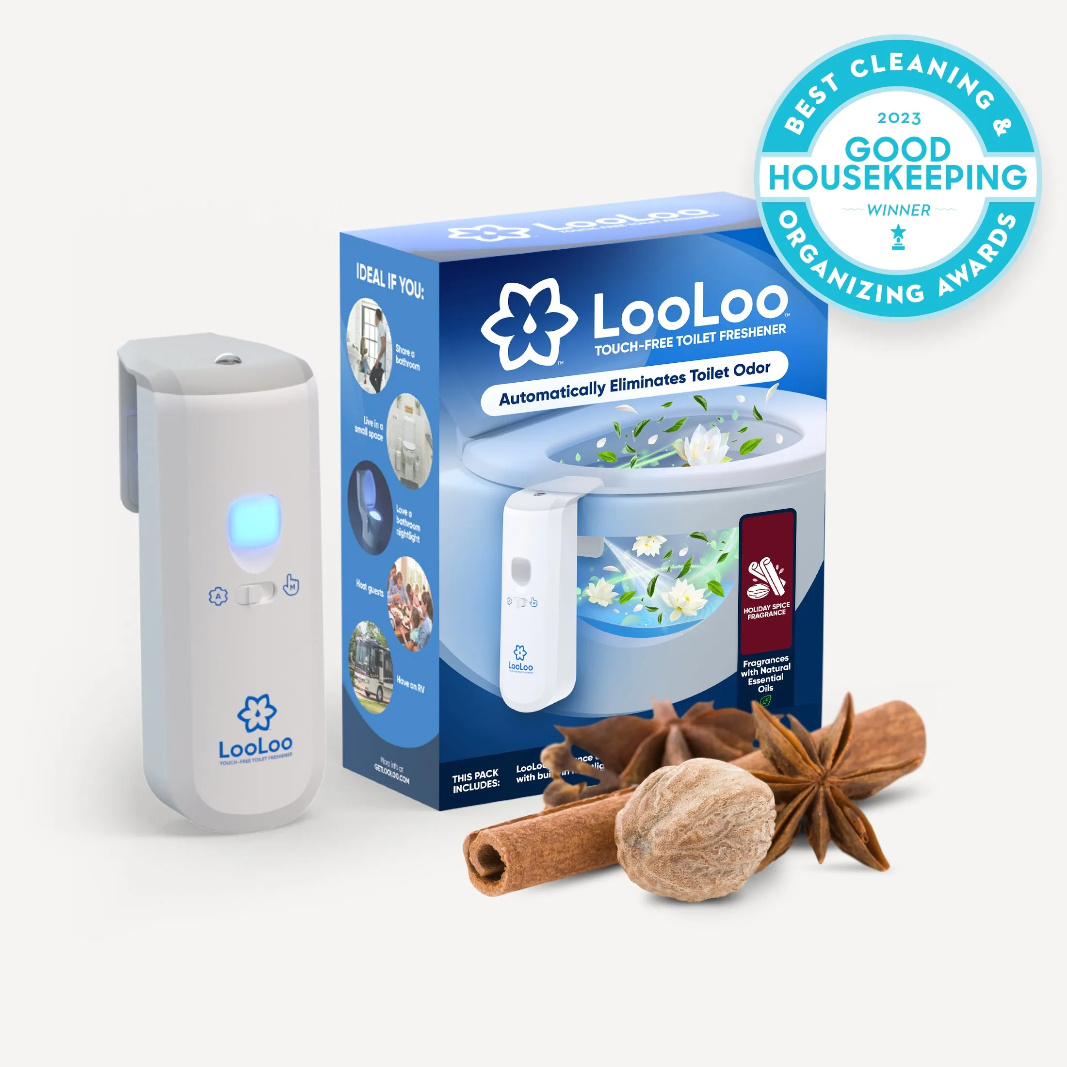 LooLoo 3.0 Touch-Free Toilet Freshener