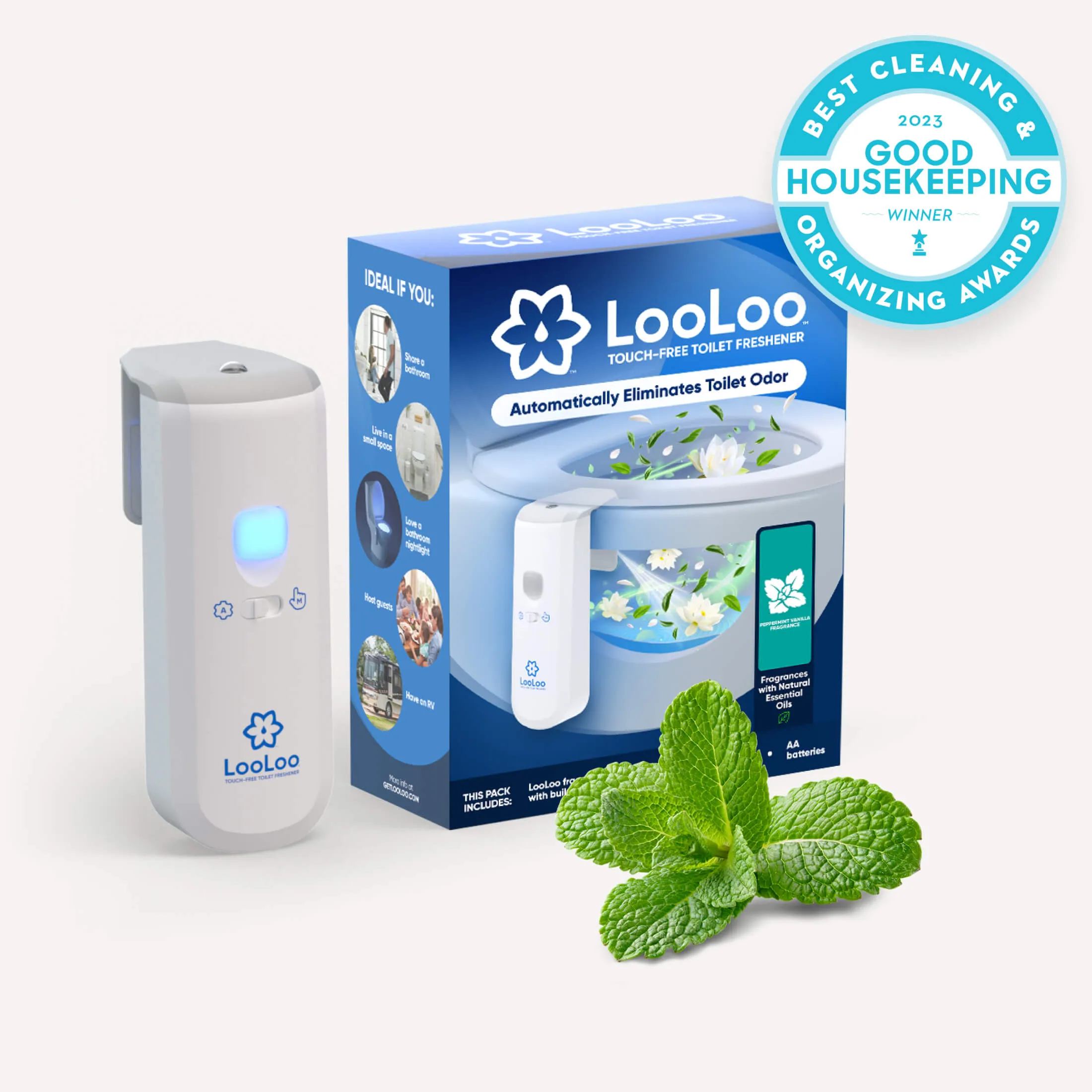 LooLoo 3.0 Touch-Free Toilet Freshener