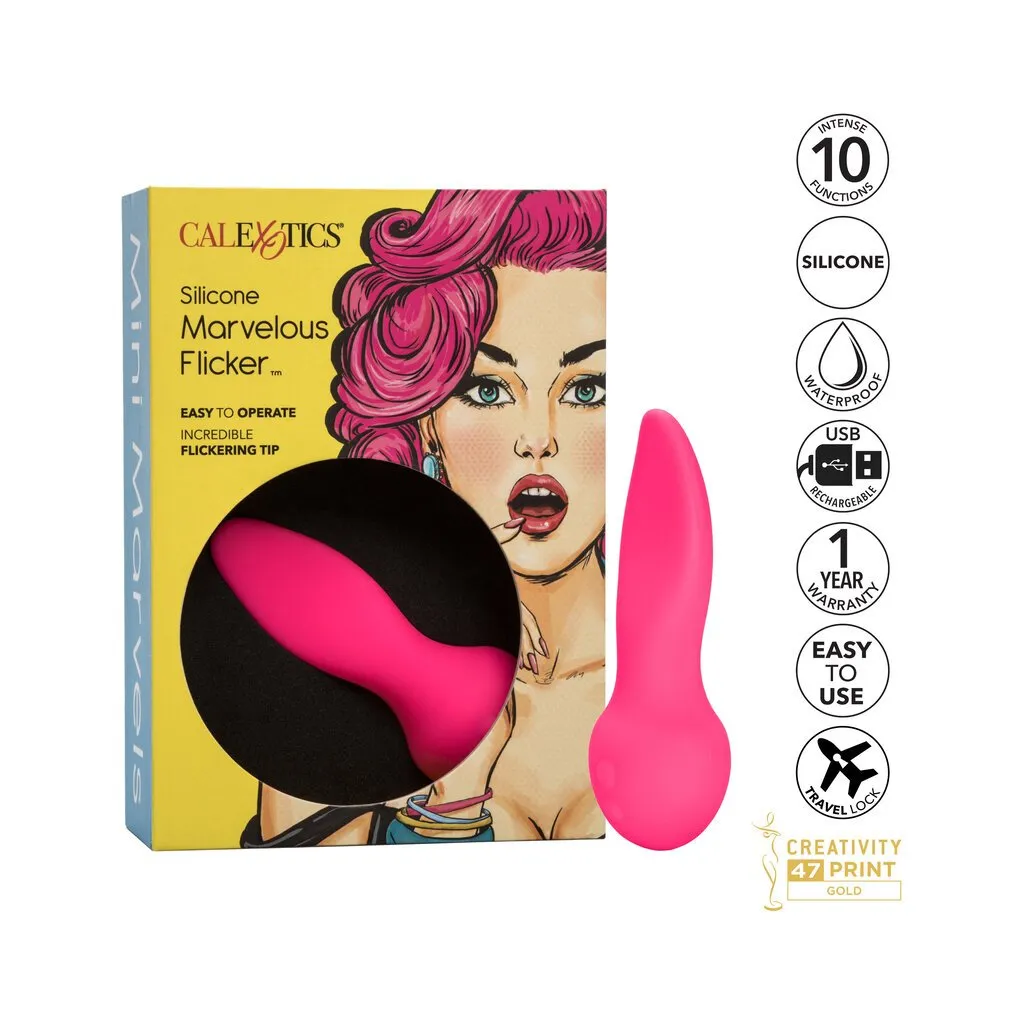 Mini Marvels Silicone Marvelous Flicker - Pink