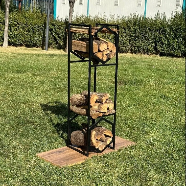 Modern Hexagonal Metal Log Storage