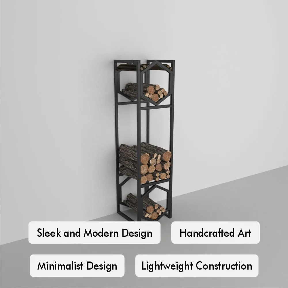 Modern Hexagonal Metal Log Storage