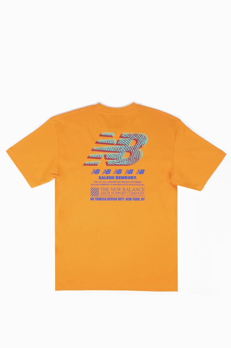 NEW BALANCE X SALEHE BEMBURY MANIA T-SHIRT VARSITY ORANGE