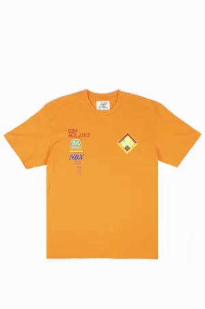 NEW BALANCE X SALEHE BEMBURY MANIA T-SHIRT VARSITY ORANGE