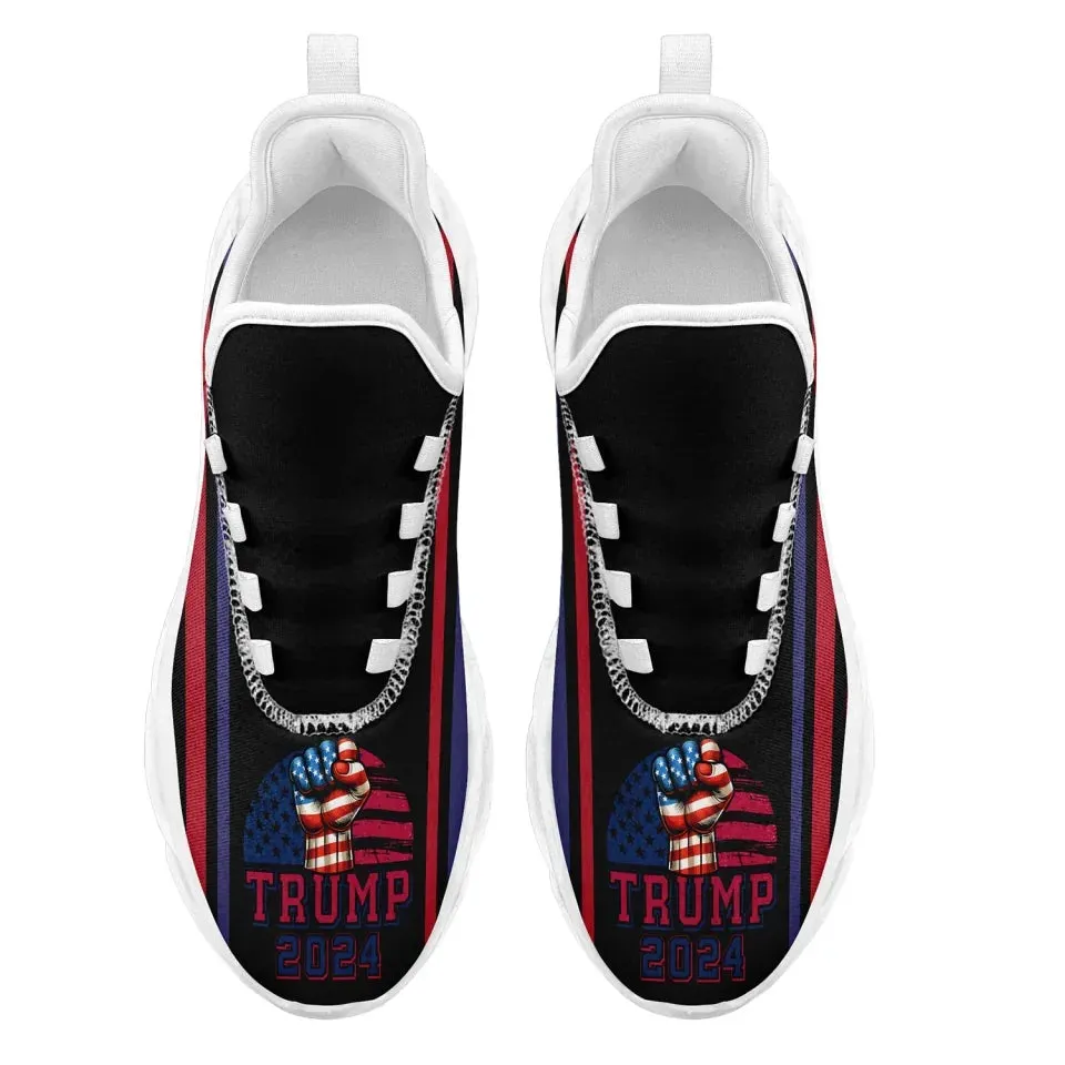 Personalized Trump Collection  Sneakers Custom Star and Flag Shoes, Patriotic Shoes