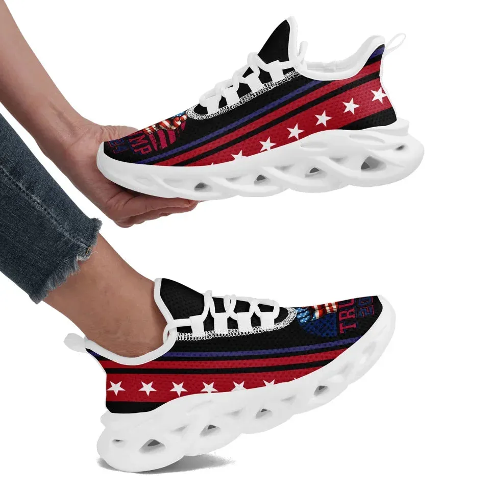 Personalized Trump Collection  Sneakers Custom Star and Flag Shoes, Patriotic Shoes