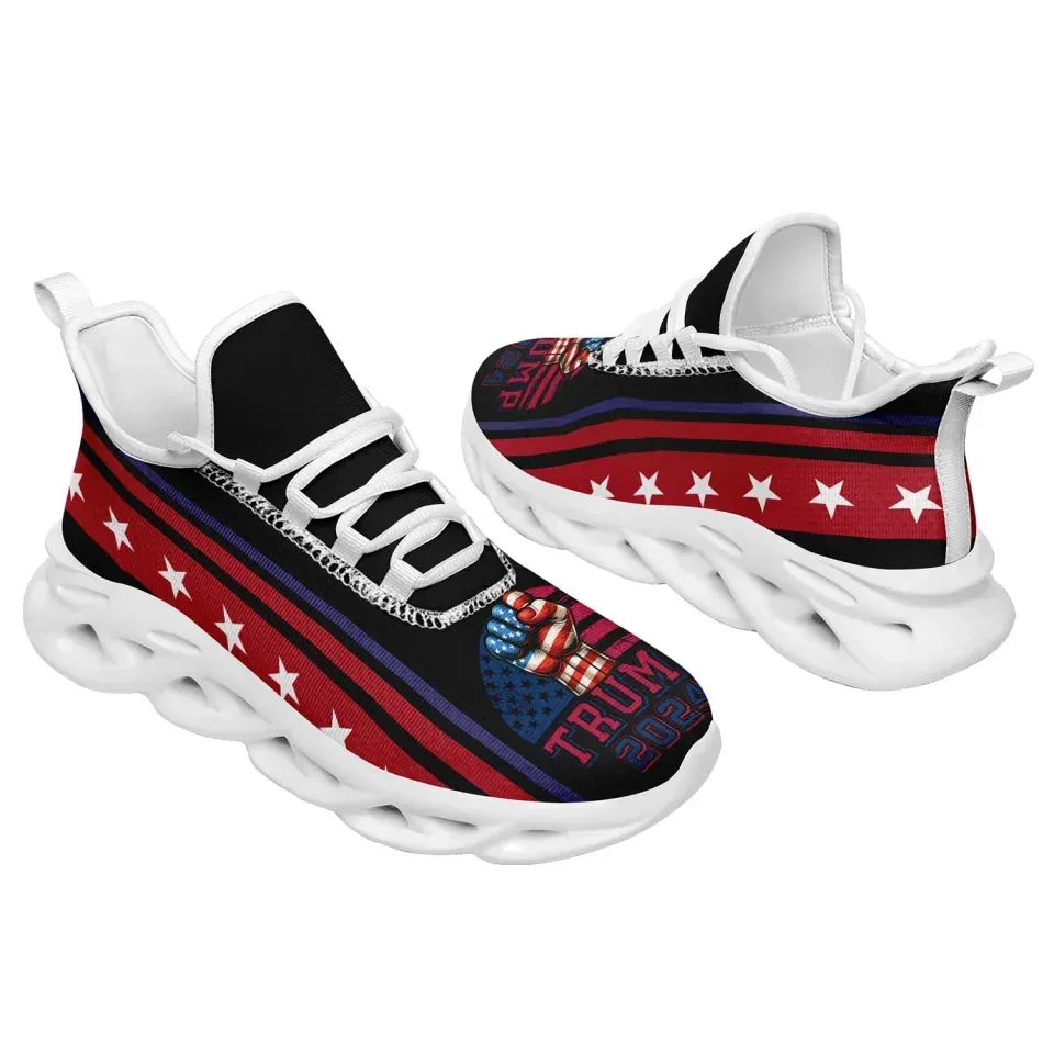 Personalized Trump Collection  Sneakers Custom Star and Flag Shoes, Patriotic Shoes