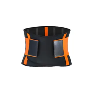 SBR Neoprene Sports Protective Gear Support Waist Protection Belt, Size:XS(Orange)