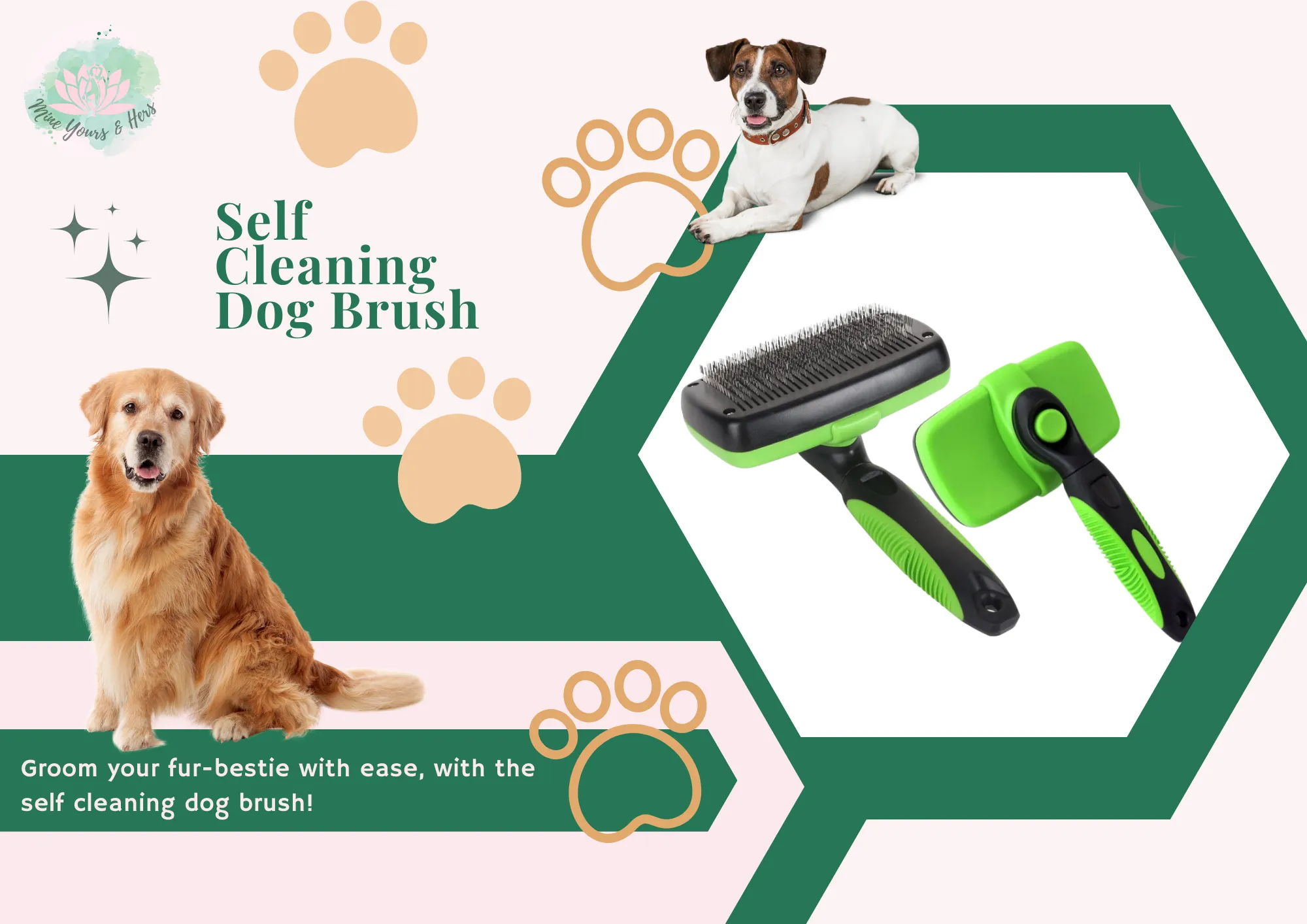 Self Cleaning Dog Brush