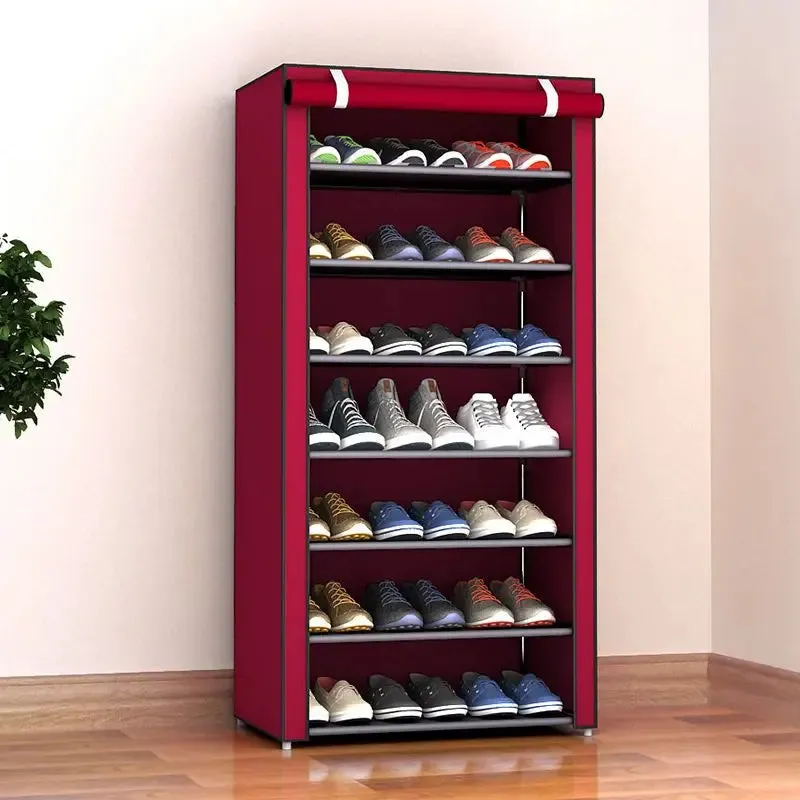 SINOTAO  -  8 Layers Dustproof Shoe Cabinet Simple Sneakers High Heels Storage Rack Bedroom Dormitory Shoe Rack Bag Debris Organizer