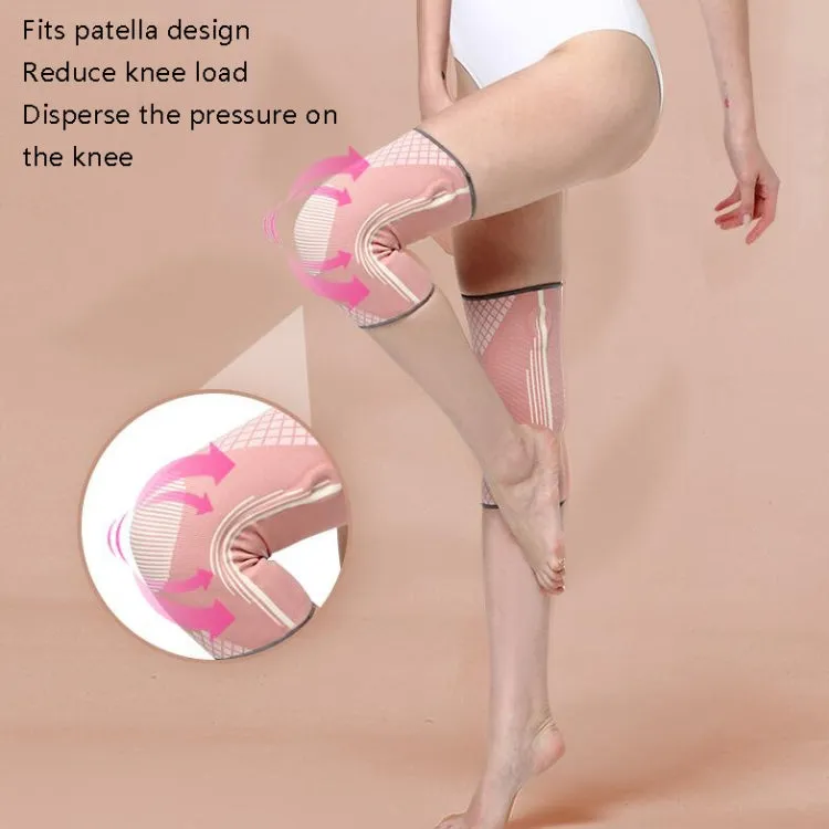 Sports Knee Pads Training Running Knee Thin Protective Cover, Specification: M(Sakura Powder)