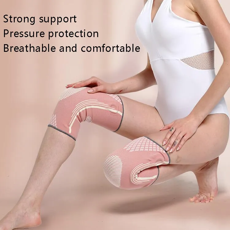 Sports Knee Pads Training Running Knee Thin Protective Cover, Specification: M(Sakura Powder)