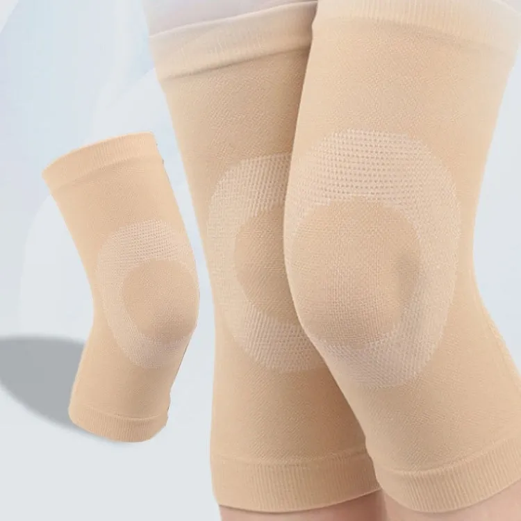 Thin Nylon Stockings Joint Warmth Sports Knee Pads, Specification: XL (Skin Color)