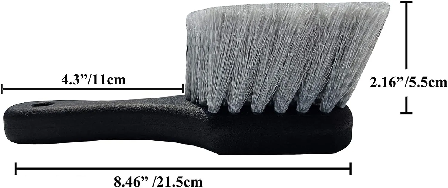 Tyre Cleaning Brush - Effective Bristles for Spotless Tyres - Comfortable Grip - Versatile Design - Efficient and Durable Tyre Cleaning Tool