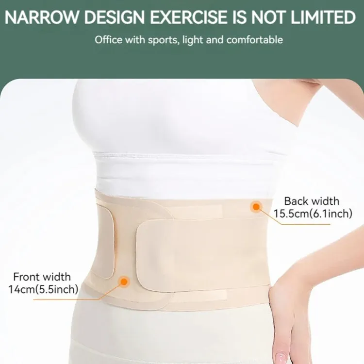 Ultra-thin Waist Belt Lumbar Support Breathable Back Spine Support Corset, Size: L