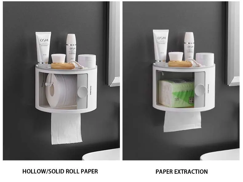 Waterproof Multi-Layer Toilet Paper Holder Shelf